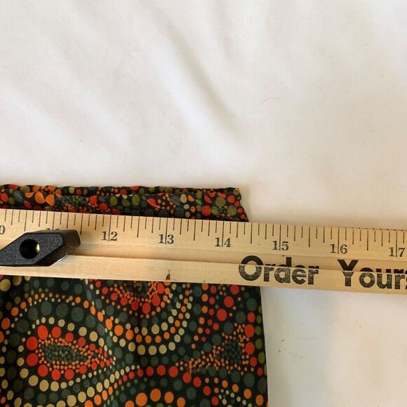 Vtg 90s Paisley Floral Midi Skirt M Brown Boho Fairy Grunge Witchy Eclectic - Picture 6 of 7